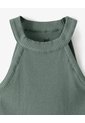 Camiseta Crop Slim Verde Niña Verde de Gef