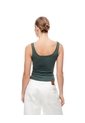 Camiseta Manga Sisa Slim Seamless Verde Mujer Verde de Gef