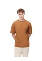 Camiseta Regular Caramelo Hombre Marron Claro de Gef