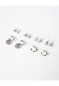Aretes Pack X6 Plateadas Niña de Gef