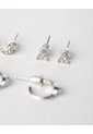 Aretes Pack X6 Plateadas Niña de Gef