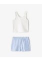 Blusa + Short De Pijama Algodón Surtida Niña Azul de Gef