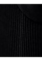 Camiseta Slim Rib Algodón Negra Hombre Negro de Gef