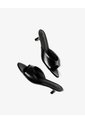 Sandalias Mule De Tacón Bajo Negro Mujer Negro de Gef