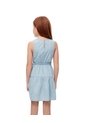 Vestido Corto Denim índigo Claro Niña Azul de Gef