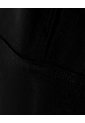 Crop Top Slim Algodón Negra Mujer Negro de Gef