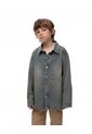 Chaqueta Denim Estampada índigo Medio Niño Azul Oscuro de Gef