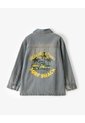 Chaqueta Denim Estampada índigo Medio Niño Azul Oscuro de Gef