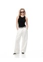 Camiseta Esqueleto Slim Rib Algodón Negra Mujer Negro de Gef