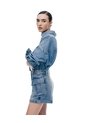 Falda Short Tiro Medio índigo Oscuro Mujer Azul Oscuro de Gef