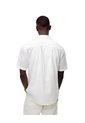 Camisa Manga Corta Regular Lino Blanca Hombre Blanco de Gef