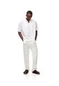 Camisa Manga Corta Regular Lino Blanca Hombre Blanco de Gef