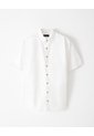 Camisa Manga Corta Regular Lino Blanca Hombre Blanco de Gef