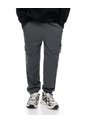 Jogger Regular Algodón Gris Niño Gris de Gef