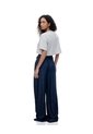 Camiseta Crop Regular Algodón Gris Estampada Mujer Gris de Gef