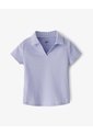Polo Slim Tejido De Punto Lavanda Niña Lavanda de Gef