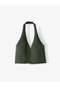 Crop Top Halter Slim Seamless Verde Mujer Verde de Gef