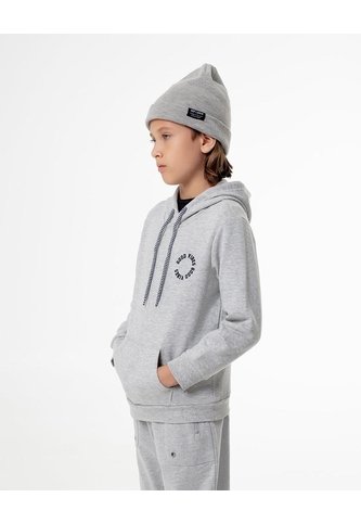 Buzo Tipo Hoddie Gris Niño Gris Gef