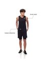 Camisilla Deportiva Antibacterial Negra Hombre Negro de Gef