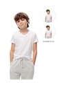 Camiseta Slim Algodón X2unds Blanca Niño Blanco de Gef