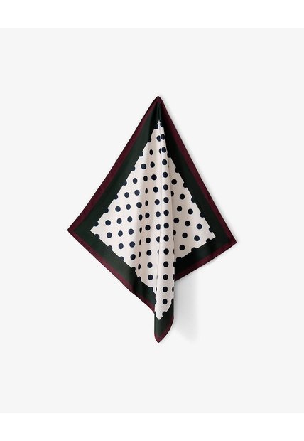 Pañuelo Satín Estampado Puntos Mujer