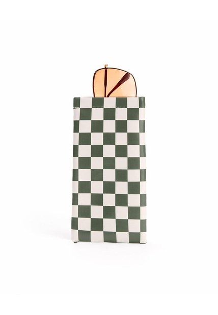 Estuche Para Gafas Cuadros Mujer