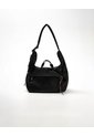 Bolso Hobo Grande Negro Mujer de Gef