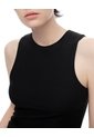 Camiseta Esqueleto Slim Tib Algodón Negra Mujer Negro de Gef