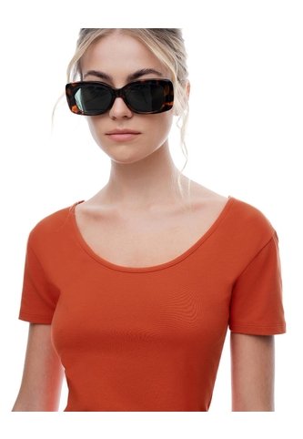 Camiseta Regular Uso 2 En 1 Naranja Mujer Naranja Gef