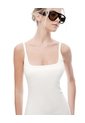 Vestido Largo Blanco Mujer Blanco de Gef