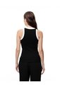 Camiseta Esqueleto Slim Rib Algodón Negra Mujer Negro de Gef