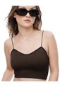 Crop Top Seamless Chocolate Mujer Chocolate de Gef