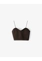 Crop Top Seamless Chocolate Mujer Chocolate de Gef