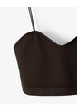 Crop Top Seamless Chocolate Mujer Chocolate de Gef