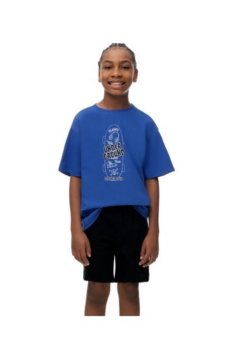 Camiseta + Bermuda De Pijama Algodón Surtida Niño Azul Gef