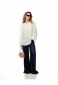 Camisa Oversized Manga Larga Blanca Mujer Blanco de Gef