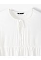 Camisa Oversized Manga Larga Blanca Mujer Blanco de Gef