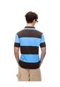 Polo Regular Algodón Rayas Hombre Azul de Gef