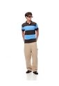 Polo Regular Algodón Rayas Hombre Azul de Gef