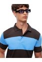 Polo Regular Algodón Rayas Hombre Azul de Gef