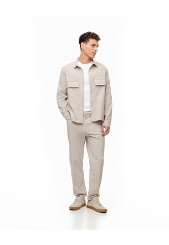 Pantalón Recto Liviano Habano Hombre Marron Gef