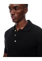 Polo Slim Algodón Negra Hombre Negro de Gef
