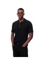 Polo Slim Algodón Negra Hombre Negro de Gef