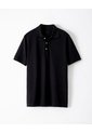 Polo Slim Algodón Negra Hombre Negro de Gef
