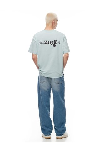 Camiseta Regular Manga Corta Azul Hombre Azul Gef