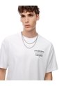 Camiseta Regular Algodón Estampada Hombre Blanco de Gef
