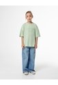 Camiseta Oversize Algodón Verde Estampada Niña Verde de Gef
