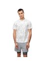 Camiseta Deportiva Control Humedad Estampada Hombre Blanco de Gef