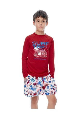 2 Camisetas Regular Manga Larga Surtida Niño Multicolor Gef