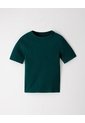 Camiseta Slim Rib Algodón Verde Mujer Verde de Gef